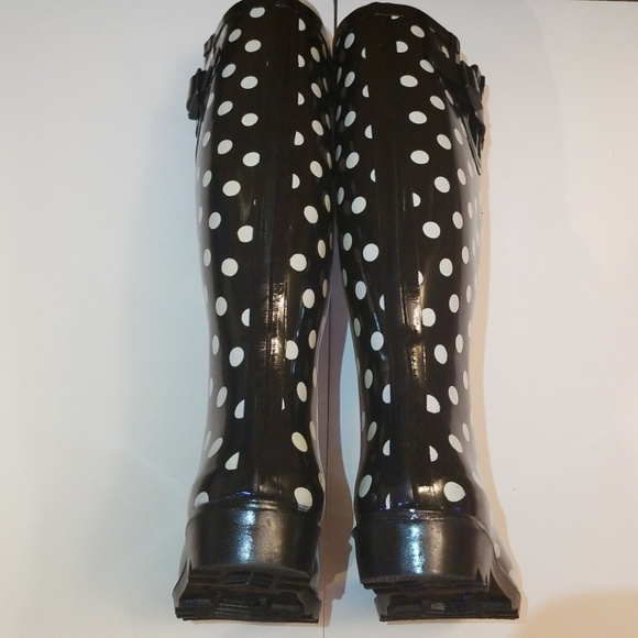 Black and white rainboots - Picture 7 of 8